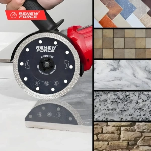 Disc diamantat continuu pentru portelan, ceramica, sticla si materiale compozite, 125 mm, grosime 1.4 mm, alezaj 22.2 mm - Img 2