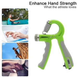 Flexor reglabil 10-60 kg,contor electronic, pentru antrenamentul incheieturilor si antebratului - Verde - Img 4