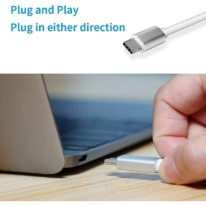 Hub adaptor USB Type-C cu HDMI, USB 3.0 si port Power Delivery, 19 cm - extindere video UHD, transfer rapid de date si incarcare simultana - Img 2