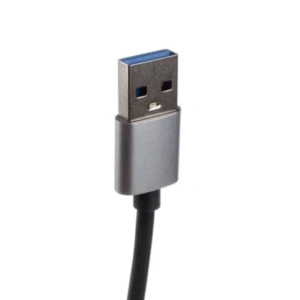 Hub pentru transfer date cu 4 porturi USB 3.0 si 2.0, carcasa din aluminiu, gri, compact, 9 x 1.7 x 0.9 cm - Img 9