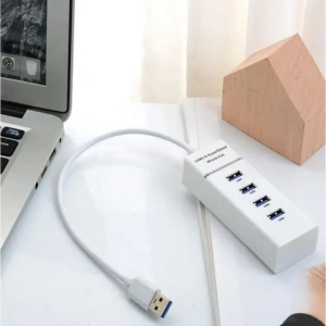 Hub USB 3.0 cu 4 porturi, Hi-Speed, alb - solutia compacta pentru conectivitate extinsa si transfer rapid de date - Img 9