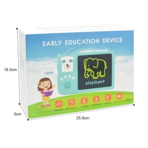 Joc educativ cu tableta de 8.5 inch pentru copii 3-7 ani, invatare engleza, asociere 224 cuvinte cu imagini - Albastru - Img 10