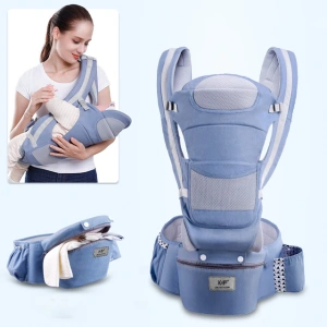 Marsupiu ergonimic,multifunctional pentru bebelusi,15in1,greutate maxima 25 kg - Roz - Img 10