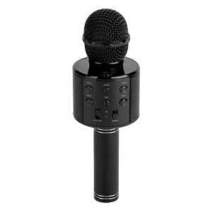 Microfon Bluetooth pentru copii,karaoke,boxa,cablu incarcare USB - Argintiu - Img 6