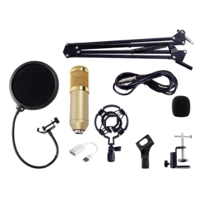 Microfon Profesional de Studio cu condensator, model BM800 cu stand inclus - Img 7