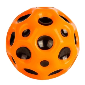 Minge antistres, saltareata, jucarie pentru copii, poliuretan, diametru 6.6 cm, elastica, portocaliu
