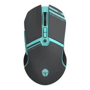 Mouse gaming, iluminare RGB, 8000 DPI, senzor PAW3104, cu fir si wireless, albastru/negru - Img 5