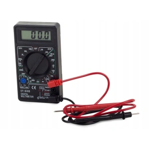 Multimetru digital DT-830B, cu ecran LCD, sonde de test incluse, alimentare 9V, negru - aparat profesional de masurare electrica - Img 2