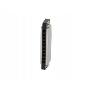 Muzicuta neagra argintie 10 x 2.8 x 2 cm, diatonica cu 10 gauri, acordaj Do, cu cutie de protectie, instrument muzical pentru copii si adulti - Img 11