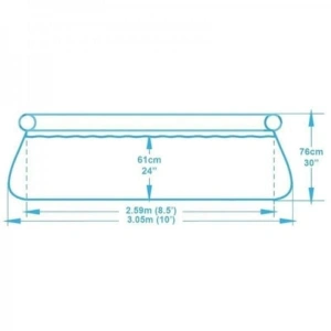 Piscina gonflabila, rotunda, 305x76 cm, Bestway, volum 3638l - Img 4