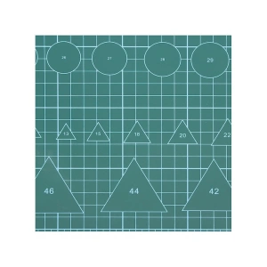 Plansa autovindecabila pentru taiat format A3, fata-verso, grosime 3 mm, scara clara pentru croitorie, crafting, modelism si proiecte DIY, 30x45 cm, verde - Img 5