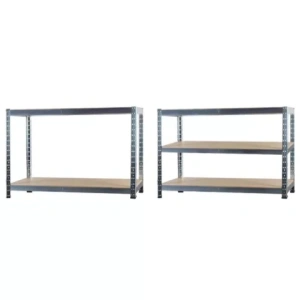 Raft metalic pentru depozitare, 5 polite, capacitate 175 kg/polita, total 875 kg, 220x100x45 cm - Img 2
