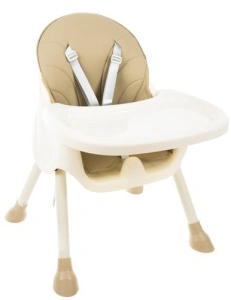 Scaun de masa Kruzzel multifunctional 3in1,greutate maxima 20 kg,varsta +6 luni - Bej - Img 9