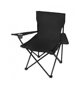Scaun pliabil pentru camping,pescuit,din metal,sarcina maxima 120 kg - Negru - Img 7