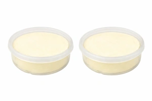 Set 2 plastiline modelaj creativ, efect Glow in the Dark, uscare la aer, 2 x 18 g, alb fosforescent - Img 2