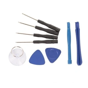 Set 9 instrumente pentru reparatii telefoane cu 4 surubelnite - Negru/Albastru