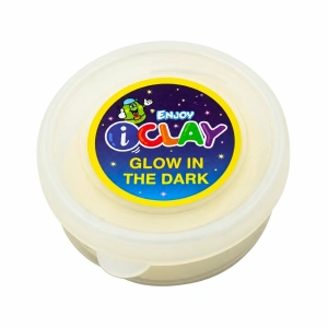 Set creativ cu 2 plastiline luminoase, culori alb fosforescent si verde neon, 2 x 18 g - Img 2