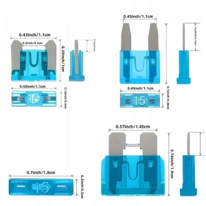 Set sigurante auto 300 buc, 2A-40A, Micro Mini Standard (ATO), organizator cu extractor, sigurante fuzibile pentru autoturisme, camioane, motociclete si rulote - Img 8