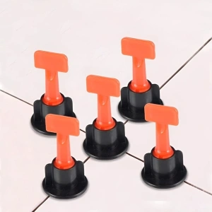Sistem de nivelare pentru placi ceramice, set complet 152 piese, tije refolosibile, distante 1-3 mm, 2 chei incluse, ideal pentru gresie, faianta si piatra naturala - Img 11