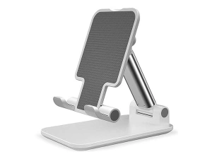 Suport pliabil universal pentru telefoane si tablete de pana la 10 inch - Alb - Img 2