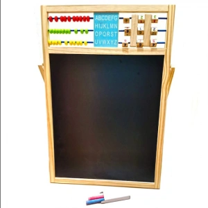 Tabla magnetica cu 2 fete, litere si cifre magnetice incluse, numaratoare, 54x36 cm - Multicolor - Img 3