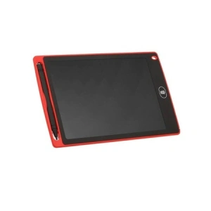 Tableta grafica de desenat pentru copii de 8.5 inch diagonala, cu buton de stergere si creion - Rosu - Img 3