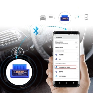 Tester diagnosticare OBD2 ELM327 cu Bluetooth, citire si stergere erori, monitorizare parametri motor, compatibil universal - Img 4