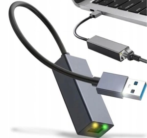 Adaptor USB-RJ45, Ethernet, 1000 Mbps, USB 3.0/2.0, Plug&Play, aluminiu, pentru tableta, PC, laptop, argintiu, 2.3 x 15.8 cm - Img 6