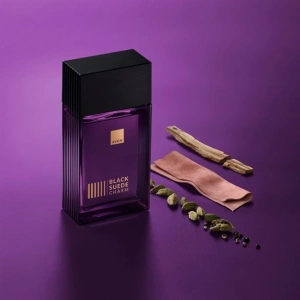 Apă de toaletă Avon Black Suede Charm pentru bărbați 100 ml - parfum lemnos-condimentat cu note de cardamom, ghimbir și piele de căprioară, pentru bărbatul elegant și rafinat - Img 2