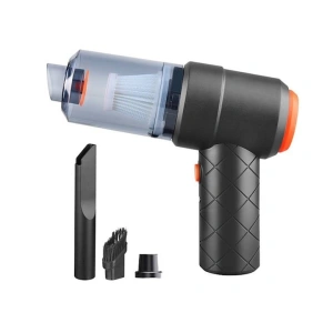 Aspirator auto, portabil, 2 in 1, aspirare si suflare, tip pistol, putere aspirare 5500 Pa, incarcare USB, negru - Img 2