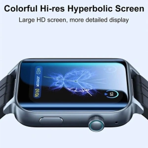 Ceas smartwatch, ecran 1.85", rezistenta la apa IP68, monitorizare parametrii vitali, baterie 300 mAh, negru - Img 2