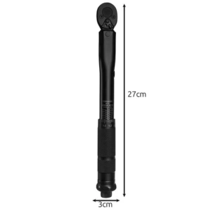 Cheie dinamometrica 1/4, cuplu reglabil 2-24 Nm, lungime ajustabila 25-27 cm, otel, husa inclusa - Img 7