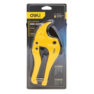 Cleste pentru taiat tevi, ergonomic, 42 mm, galben - Img 3