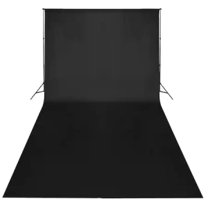 Fundal foto studio,panza din bumbac,dimensiune 300x300 cm - Negru - Img 2