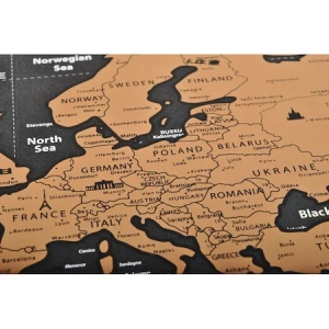 Harta razuibila a lumii,cu drapele si accesorii incluse, pentru copii si pasionati de calatorii,82x59 cm - Multicolor - Img 5