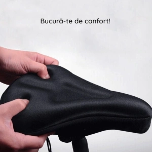 Husa pentru sa de bicicleta, 19.4 x 9.7 cm, nailon, negru - Img 2