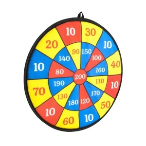 Joc de darts pentru copii cu 2 sageti si 2 mingi,material velcro,diametru 36 cm - Multicolor - Img 7