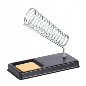 Kit pentru lipit, 15 piese, pistol de lipit 60W temperatura ajustabila 200-450°C, ceramic, 5 capete, pompa dezlipire, suport, husa depozitare, portocaliunegru - pentru bricolaj si uz profesional - Img 2