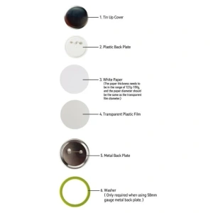 Masina de facut insigne 32 mm, kit complet 500 piese, matrita inclusa, ideal pentru branding, activitati creative si proiecte DIY - Img 7