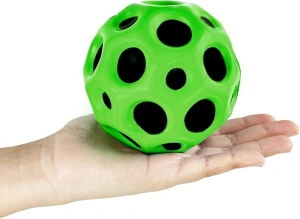 Minge antistres, saltareata, jucarie pentru copii, poliuretan, diametru 6.6 cm, elastica, rezistenta, verde - Img 5
