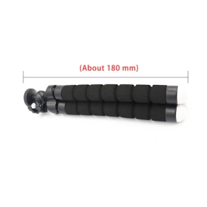 Mini trepied flexibil pentru telefoane,gopro, fara suport,filet universal 1/4 - Negru - Img 7