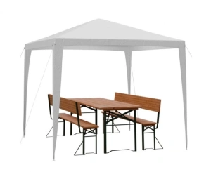 Pavilion curte,gradina,evenimente 3x4 m cu accesorii de montare incluse - Alb - Img 1