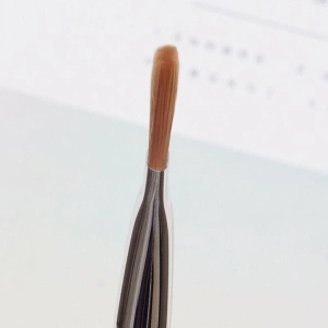 Pensula pentru pictura, body painting, cosmetice, multifunctionala, varf plat, peri sintetici fini, maner ergonomic, plastic, negru - Img 11