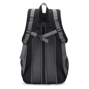 Rucsac multifunctional, outdoor, 40L, impermeabil, poliester, ergonomic, cu 3 compartimente, 50 x 31 x 23 cm, negru - Img 6