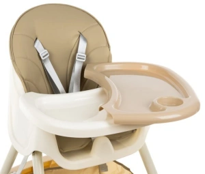 Scaun de masa Kruzzel multifunctional 3in1,greutate maxima 20 kg,varsta +6 luni - Bej - Img 6