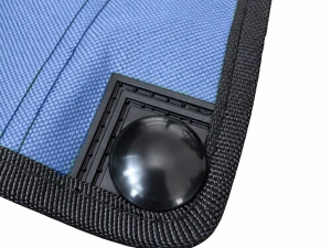 Scaun pliabil pentru pescuit si camping, cu husa transport, fotoliu pliabil confortabil, cadru metalic, albastru, 69x43x43 cm - Img 11