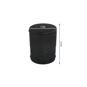 Scrumiera auto universala cu LED, 7 x 9 cm, neagra - design elegant, iluminare automata si functionalitate moderna pentru orice masina - Img 2