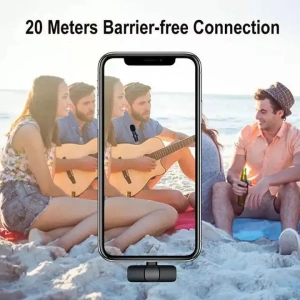 Set 2 x lavaliera wireless pentru telefon, USB-C, negru - Img 4