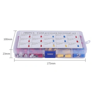 Set 280 terminale electrice izolate, diverse dimensiuni - Multicolor - Img 2