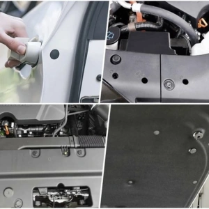 Set 620 clipsuri universale auto, 5 chei extractoare, 16 tipuri de pini, 18 dimensiuni diferite, plastic, negru, cutie depozitare - kit complet pentru reparatii si fixari auto - Img 4